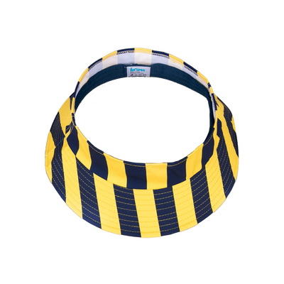 Maize and Blue Striped Topless Bucket Hat