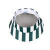 Green and White Striped Topless Bucket Hat