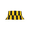 Black and Yellow Striped Topless Bucket Hat