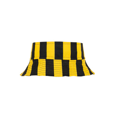 Black and Yellow Striped Topless Bucket Hat