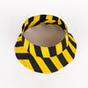 Black and Yellow Striped Topless Bucket Hat